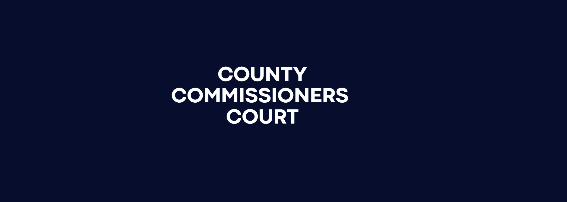 County Commissioners Court category