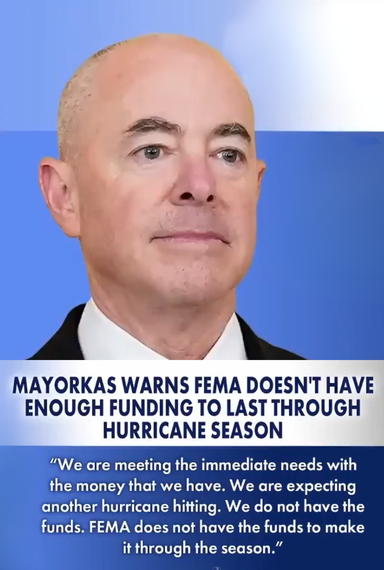 Mayorkas on FEMA-July to Sept
