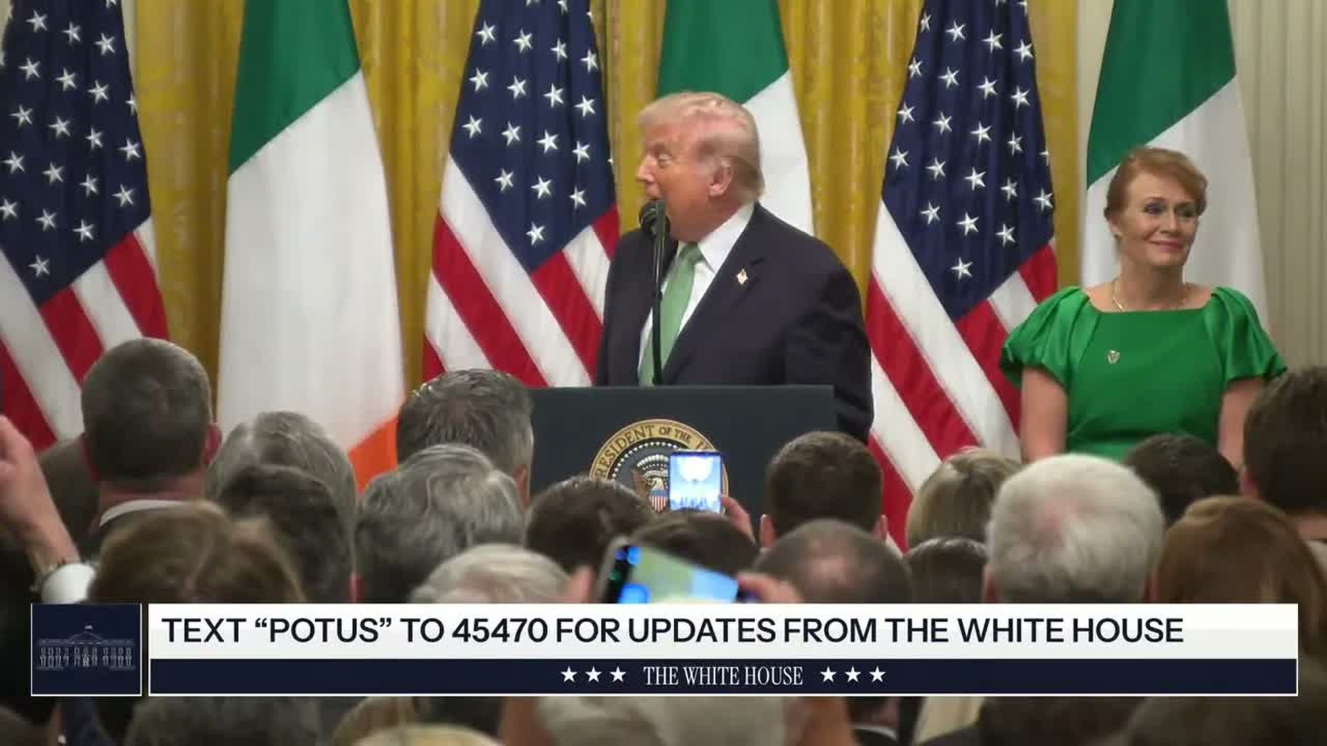 TWH176-President Trump Participates in the Shamrock Bowl Presentation - The White House