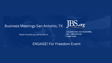 JBSSA2 - Engage! For Freedom Event, January 24th, 2025