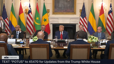 TWH84-President Trump Participates in a Multilateral Lunch with African Leaders