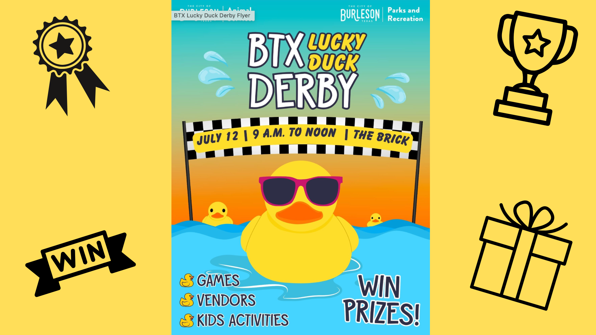 Burleson BTX Lucky Duck Derby July 12, 2025