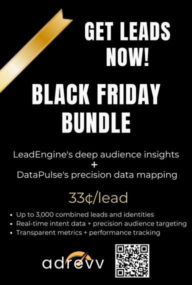 Black Friday Special - Qualified Leads at Unheard of Value! 