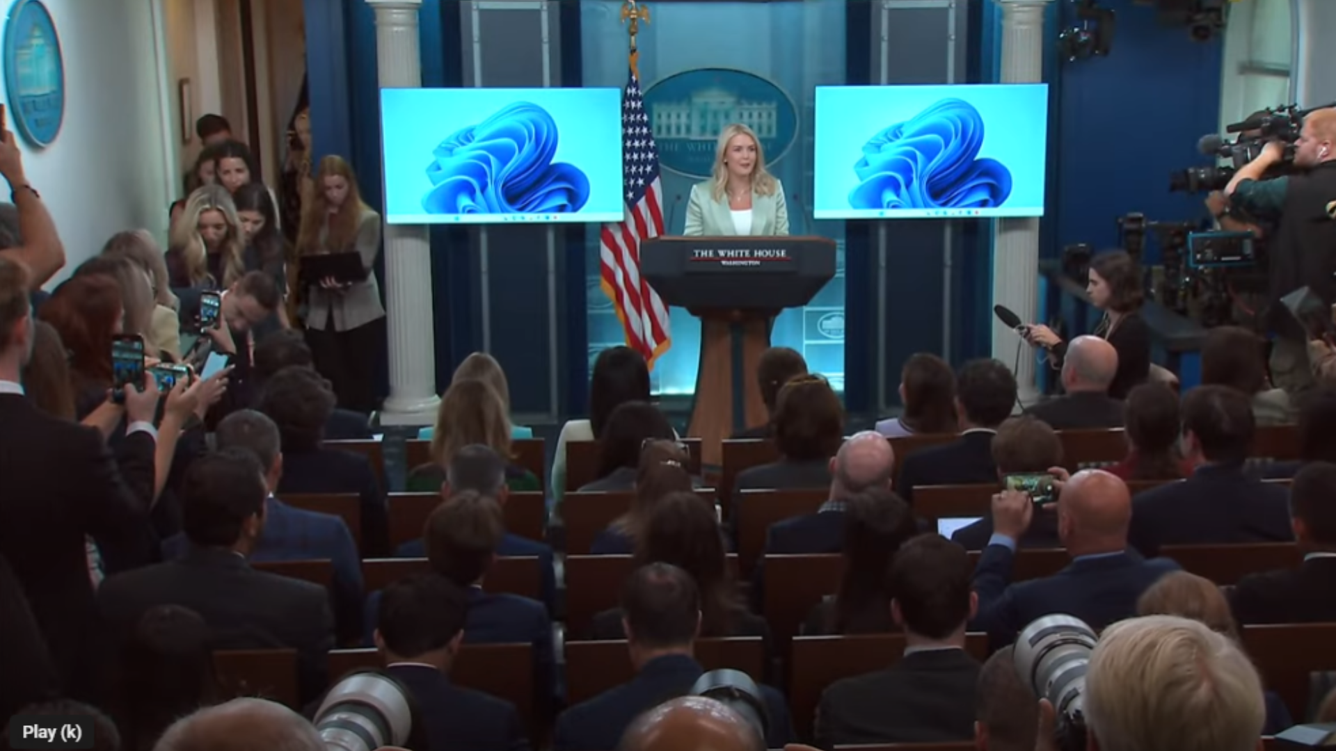 TWH134-Press Secretary Karoline Leavitt Briefs Members of the Media, Sep. 9, 2025