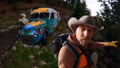 HLS04-Crazy Hunting Trip in an Off-Grid 1940's School Bus  - High Lonesome Society