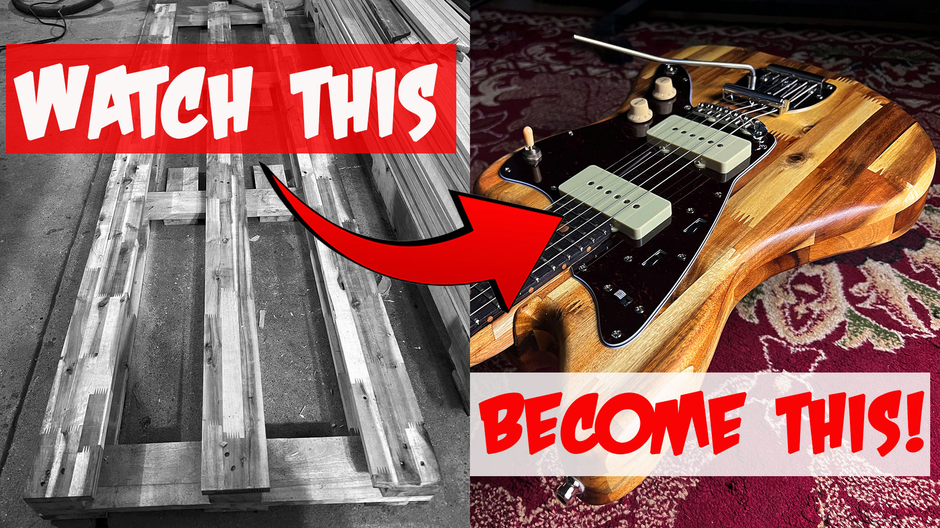 SG2- Turning Junk Into A Guitar, Built From a Shipping Pallet - Skinner Guitars