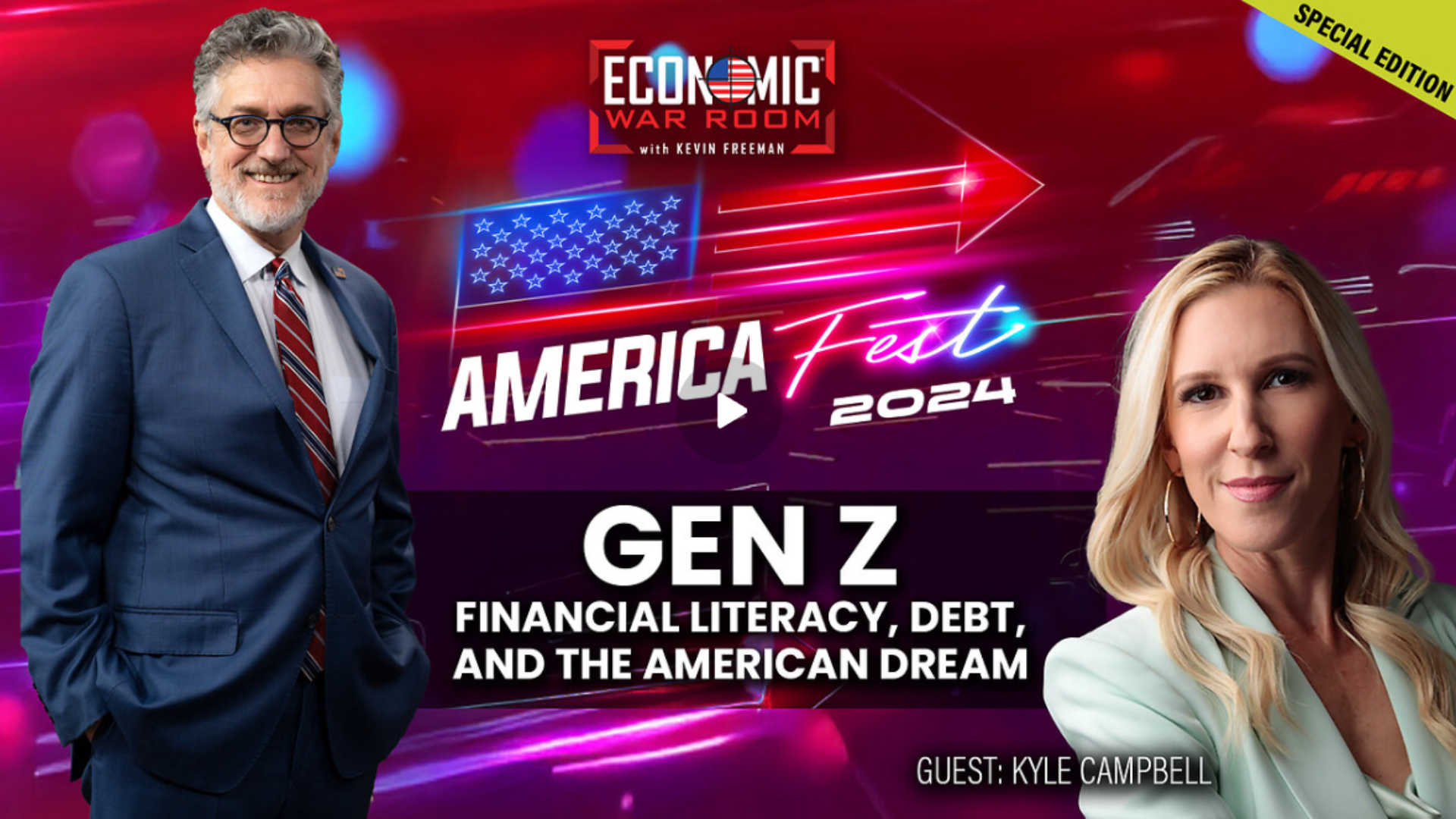 EWR329-Gen Z, Financial Literacy, Debt, and the American Dream, Guest: Kyle Campbell  - Economic War Room