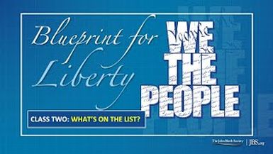 BPL2 - Class 2 What’s On the List - Blueprint For Liberty