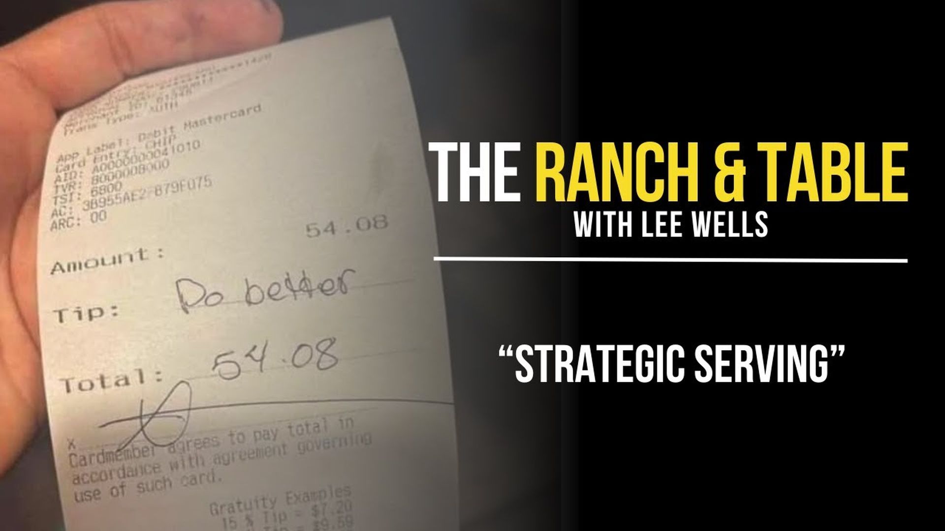 RTTV43-Strategic Serving - Making More Money as a Waiter - Ranch and Table TV