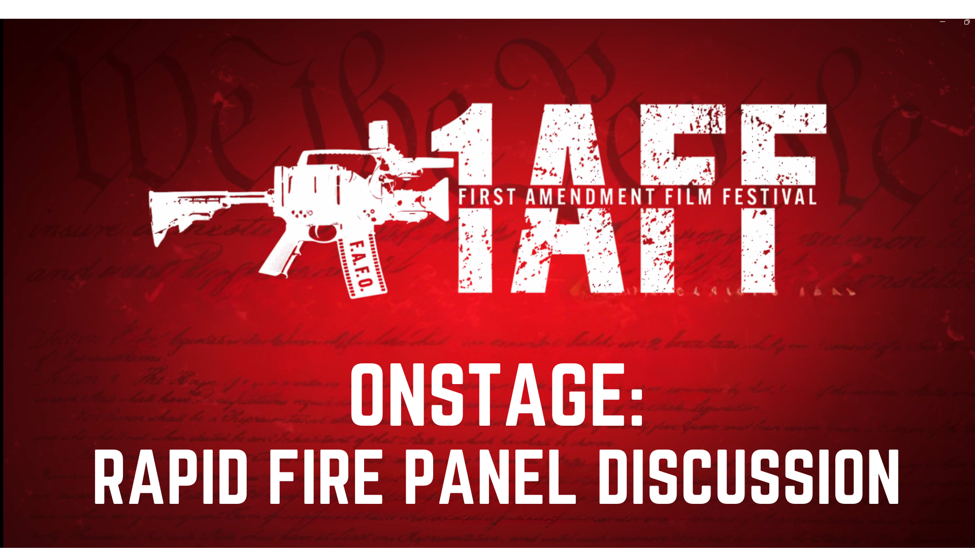 2-1AFF Rapid Fire Panel Discussion