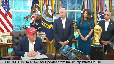 TWH123-President Trump Makes an Announcement Regarding the 2026 FIFA World Cup , Aug. 22, 2025