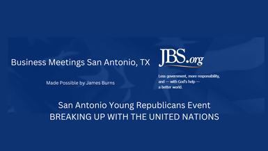 JBSSA3-San Antonio Young Republicans Event Breaking Up With The United Nations