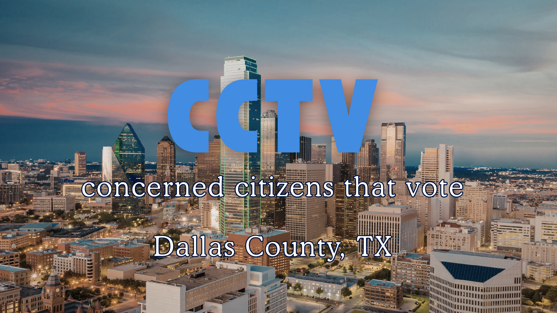 CCT1 - Join Us Each Week - Concerned Citizens That Vote