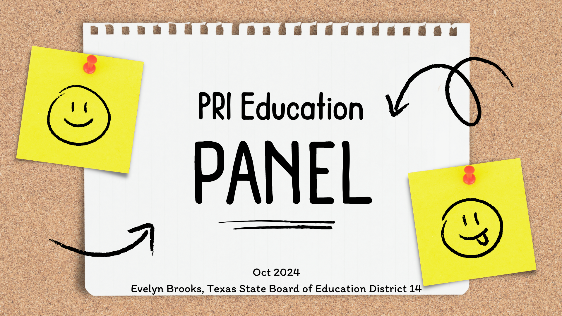 Oct 2024 - Evelyn Brooks, Texas State Board of Education PRI Panel 