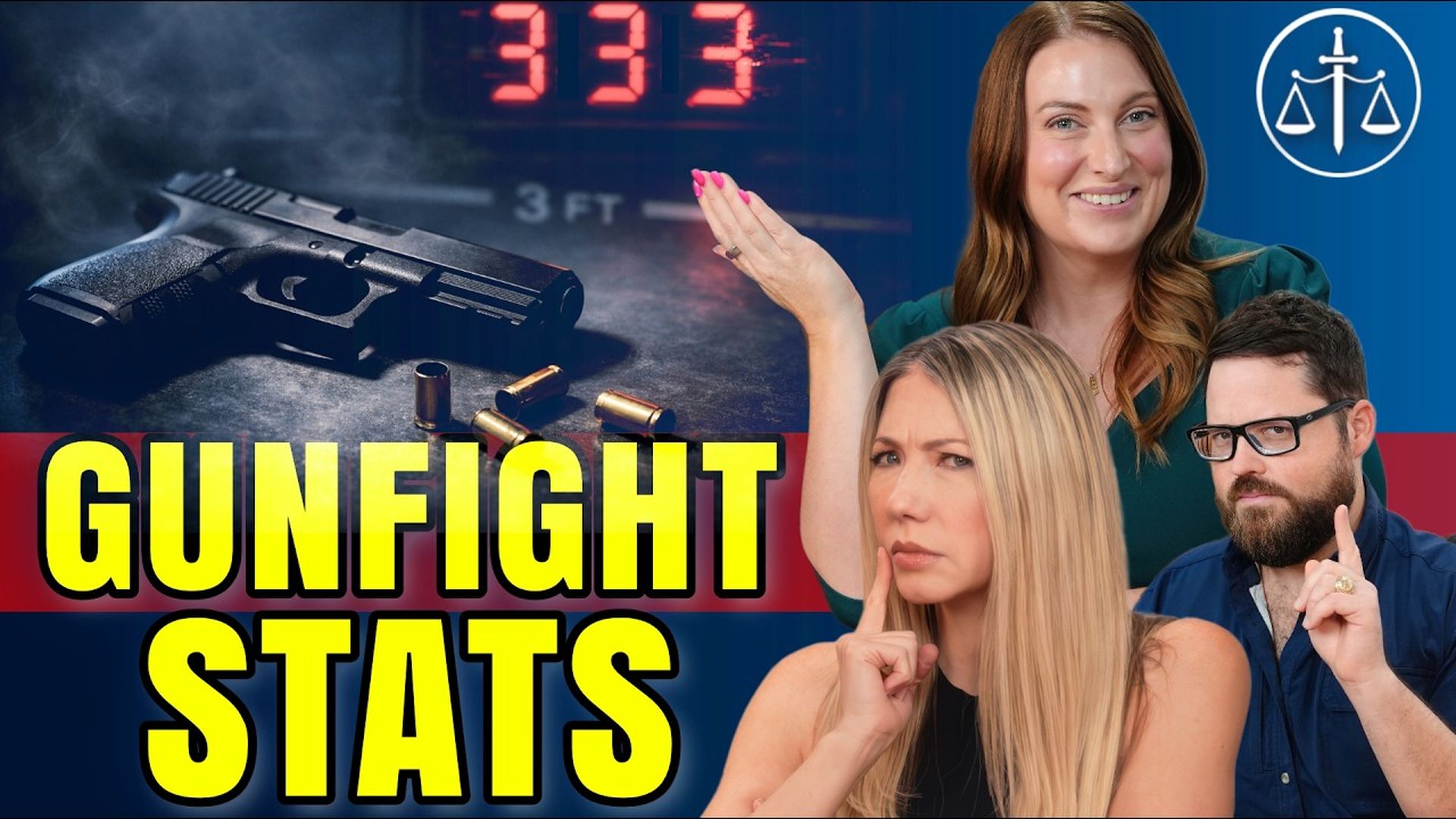 AA82 - New Data: 3-3-3 Civilian Gunfight Rule Attorney Breakdown - Armed Attorneys