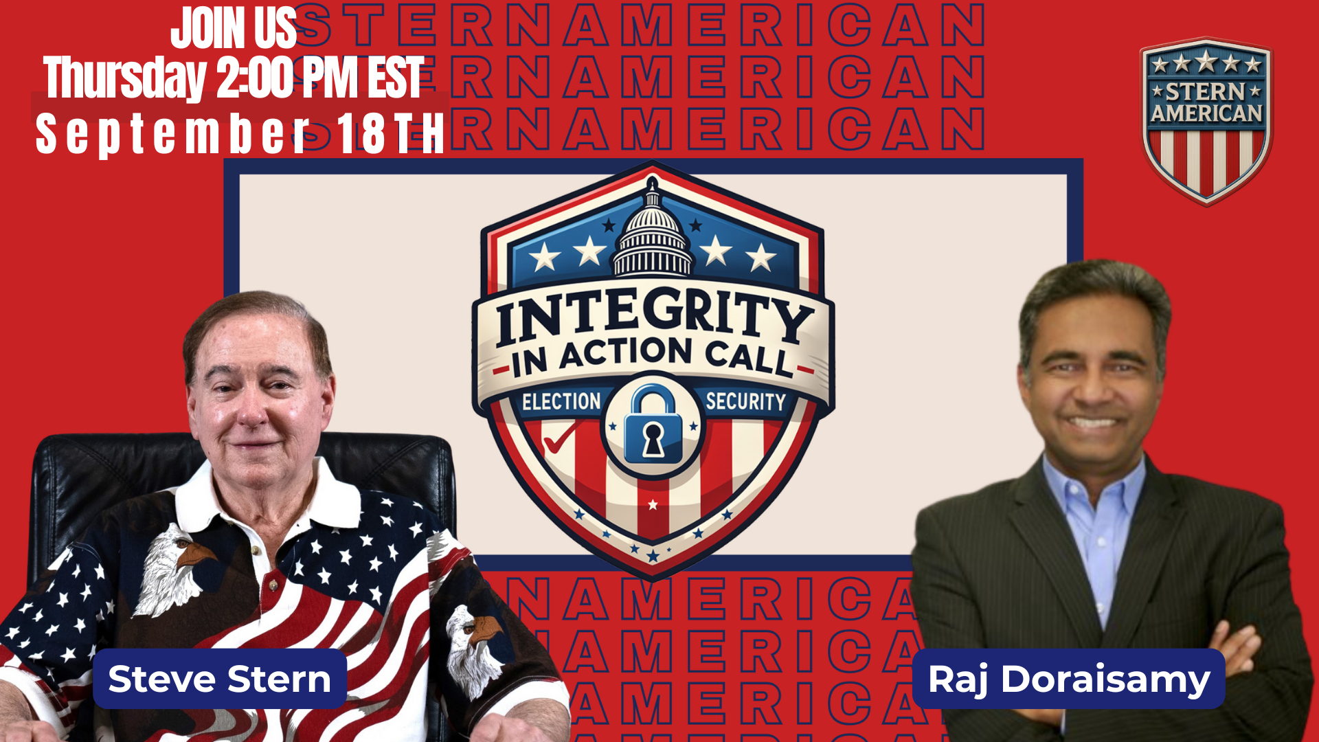 SAE09-Integrity in Action call With Steve Stern and Raj Doraisamy September 18th