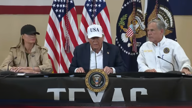 TWH85-President Trump Participates in a Roundtable with Texas First Responders and Local Officials and Governor Abbott