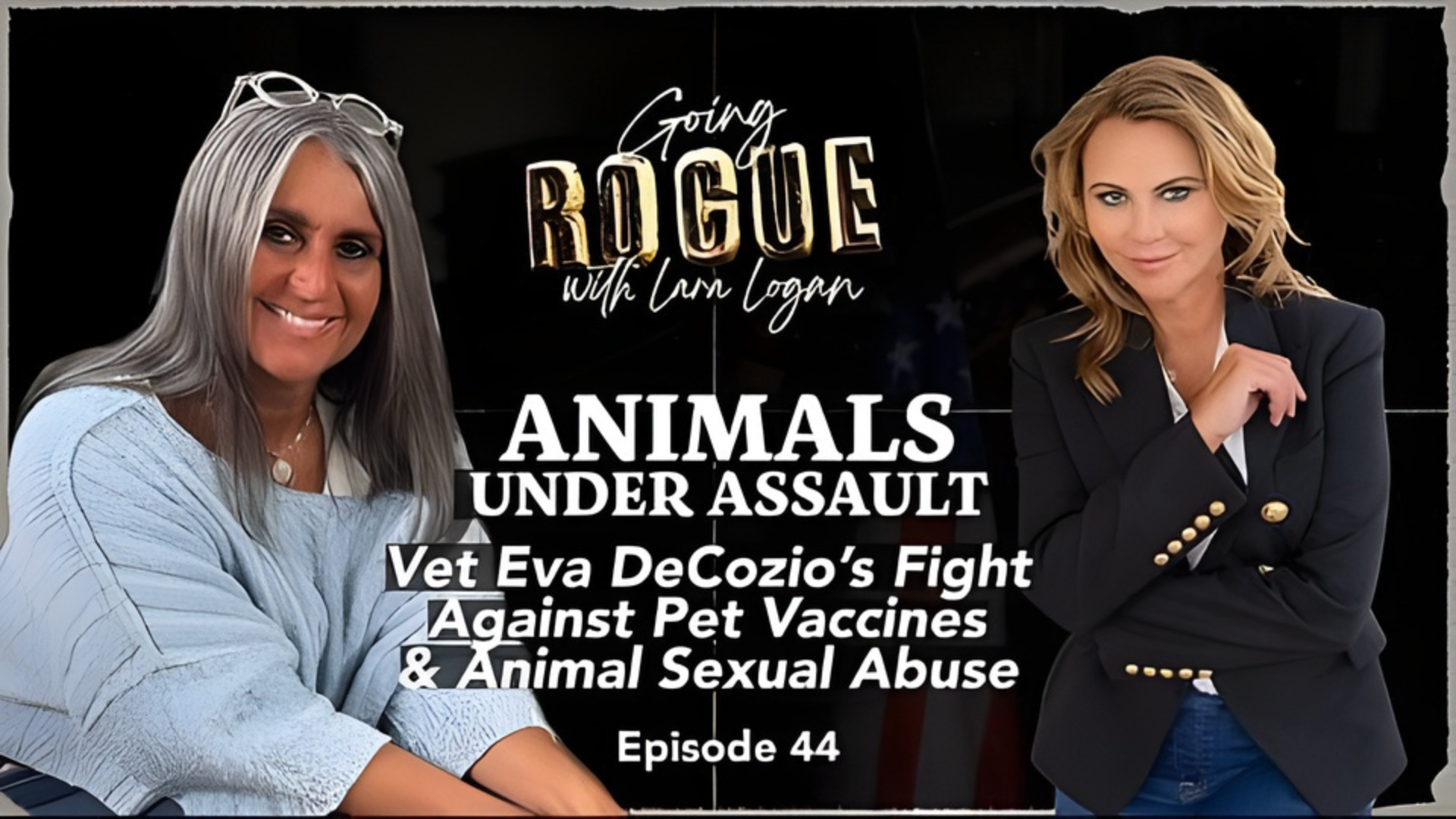 GR44- ANIMALS UNDER ASSAULT Vet Eva DeCozio On Pet Vaccines & Animal Sexual Abuse - Going Rogue With Lara Logan