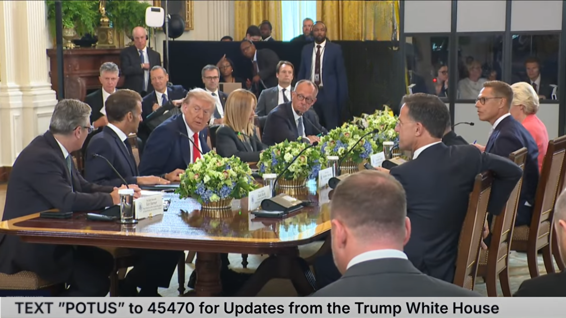 TWH120-President Trump Participates in a Multilateral Meeting with European Leaders