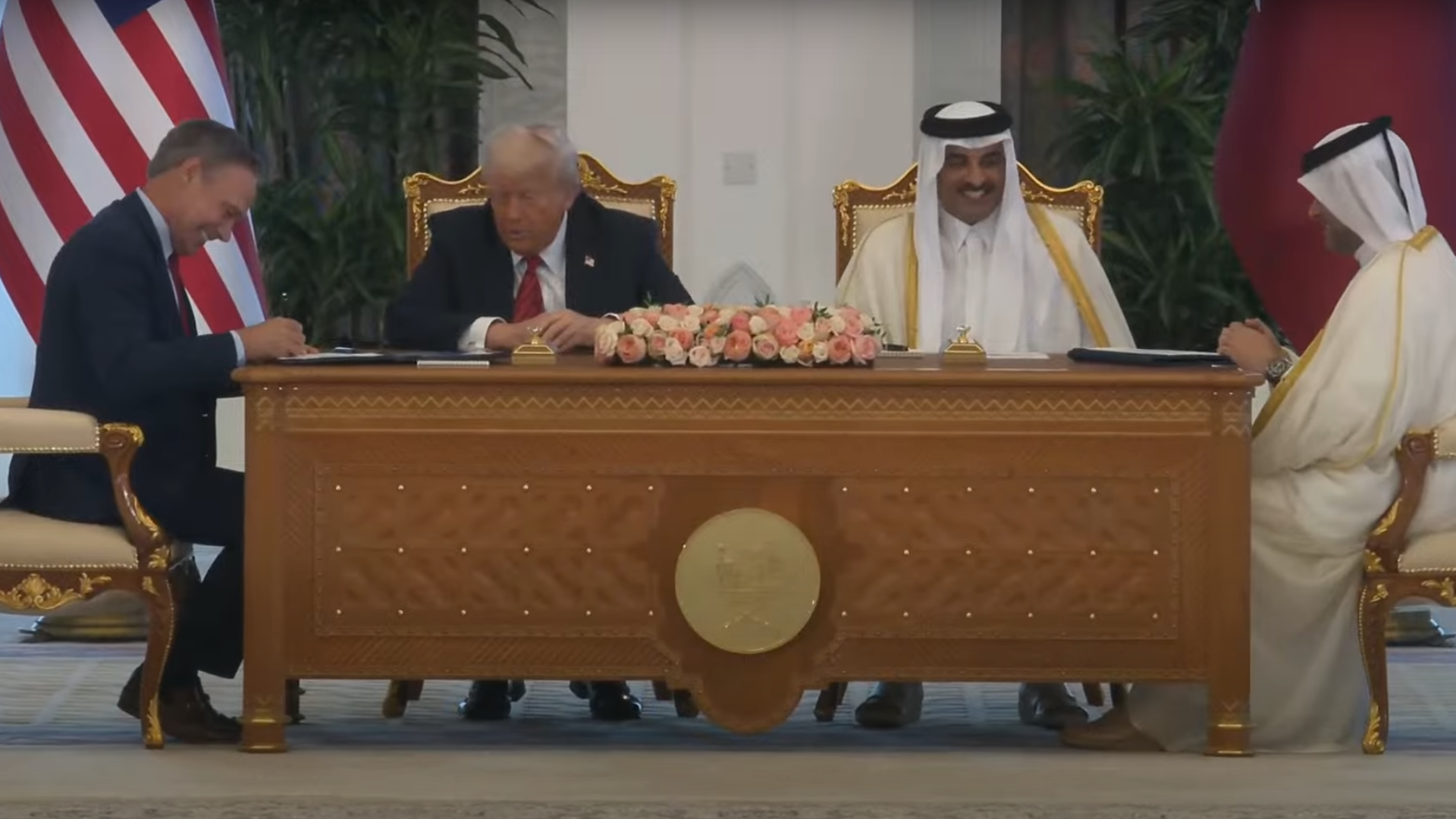 President Trump Participates in a Signing Ceremony and an Exchange of Agreements, May 14, 2025
