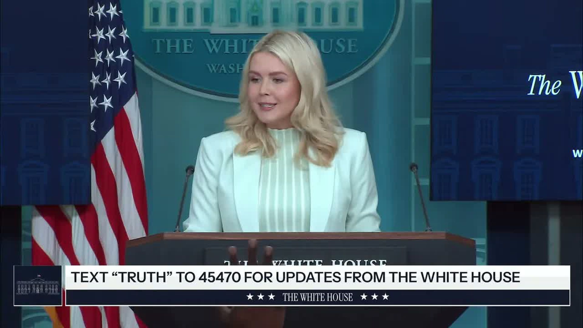 TWH185-Press Secretary Karoline Leavitt Briefs Members of the Media Mar - The White House