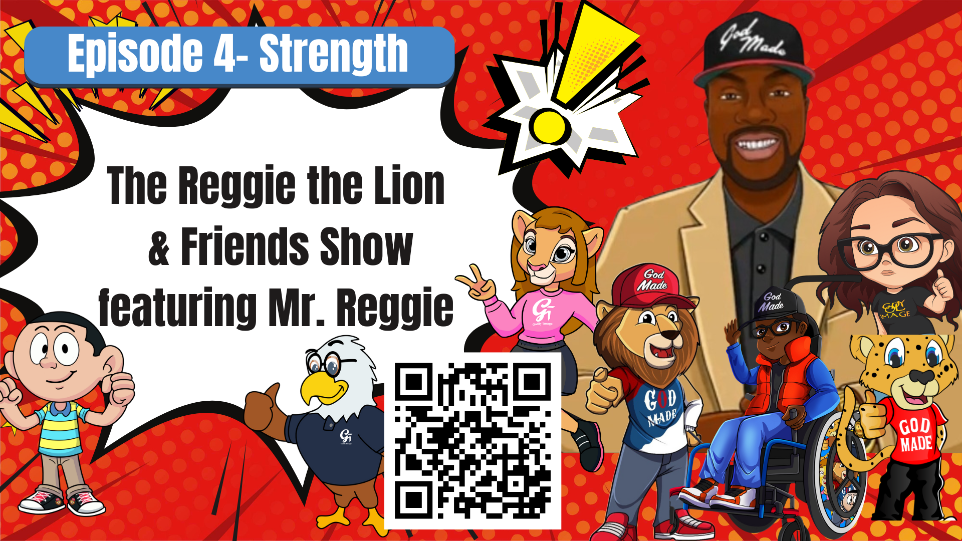 RTL4 - Episode 4 of the Reggie The Lion and friends tv show ft. Mr. Reggie Special guest Grace Clark #faith
