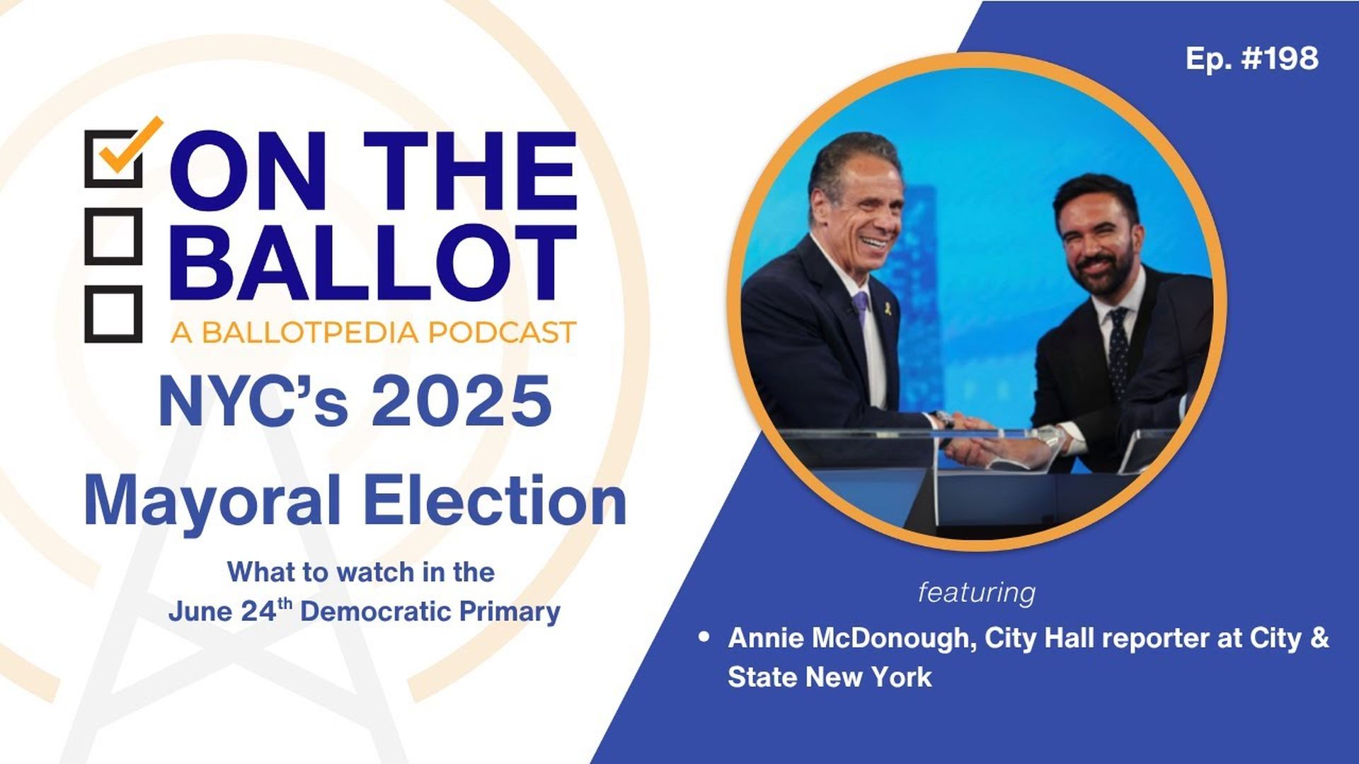 OTB38-NYC Mayoral Primary 2025: Cuomo, Mamdani, RCV, and the Democrats’ Next Chapter - On The Ballot