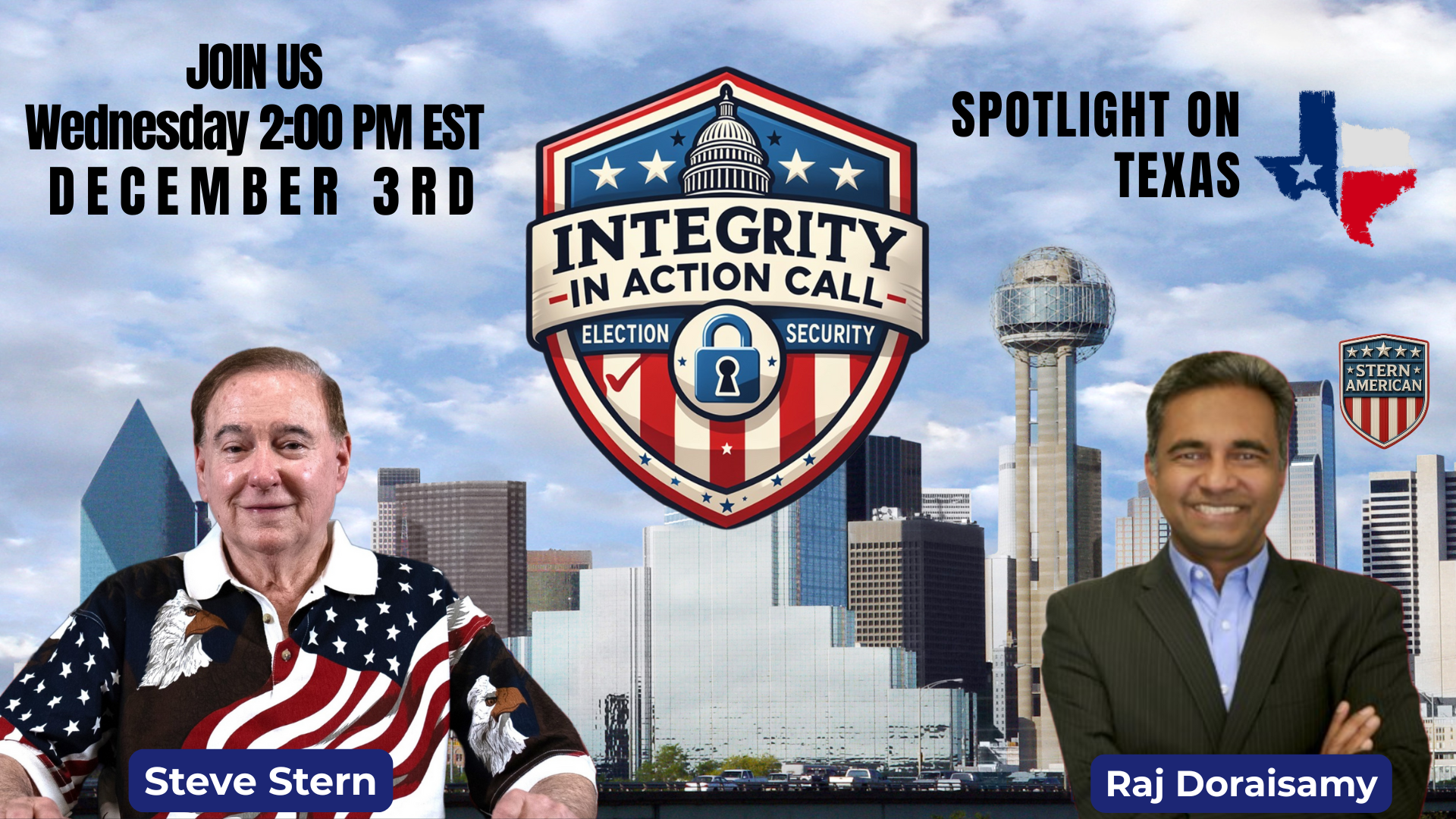SAE12-Integrity in Action call With Steve Stern and Raj Doraisamy December 3rd
