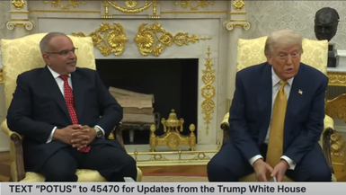 TWH91-President Trump Participates in a Bilateral Meeting with the Crown Prince and PM of Bahrain