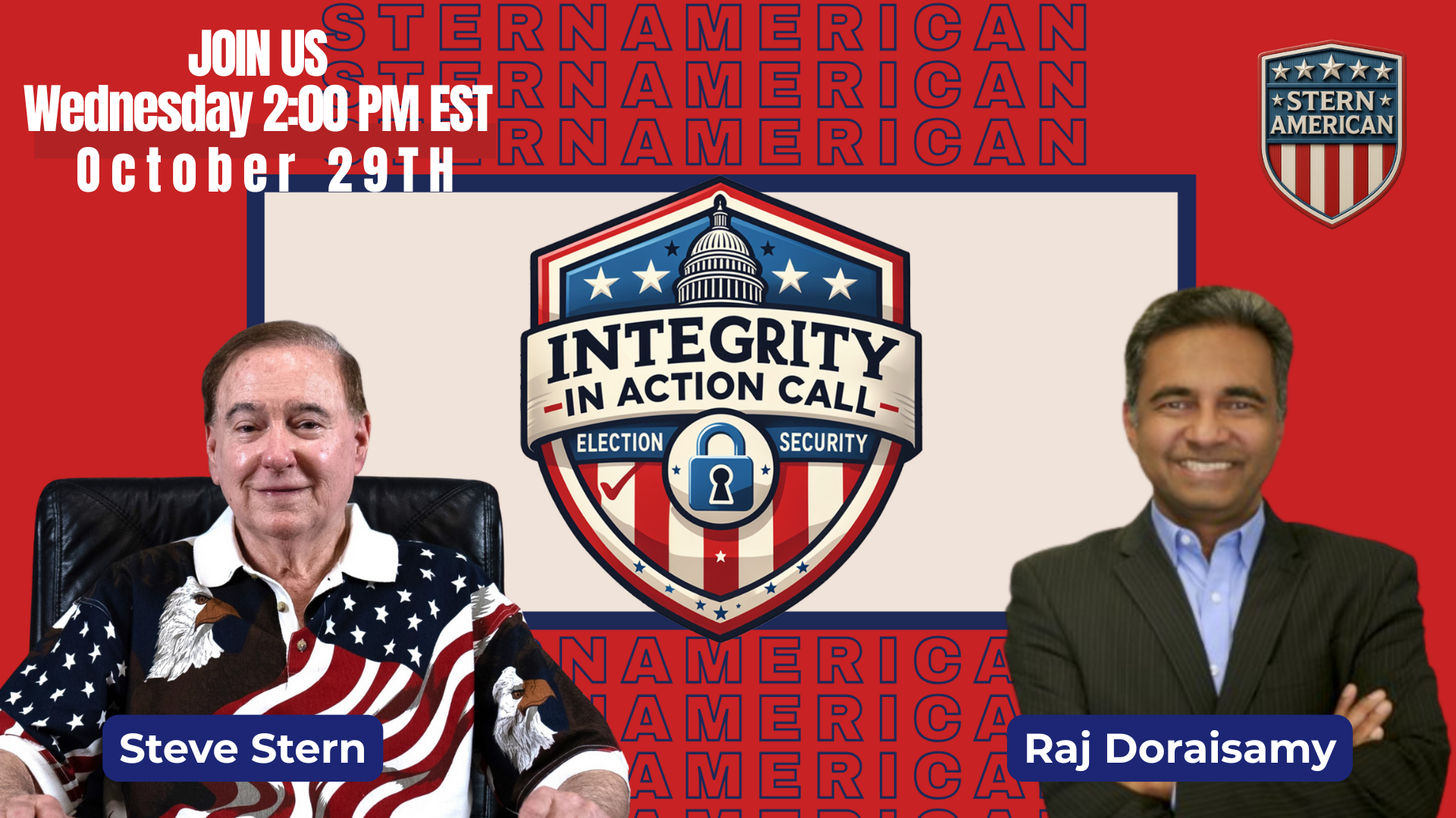SAE11-Integrity in Action call With Steve Stern and Raj Doraisamy October 29th