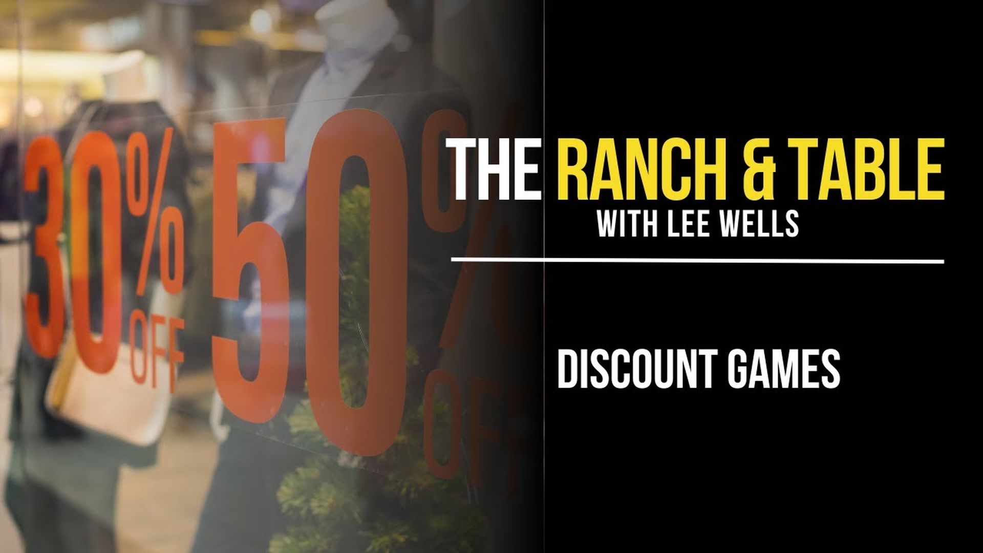 RTTV33-Discount Games - Ranch and Table TV