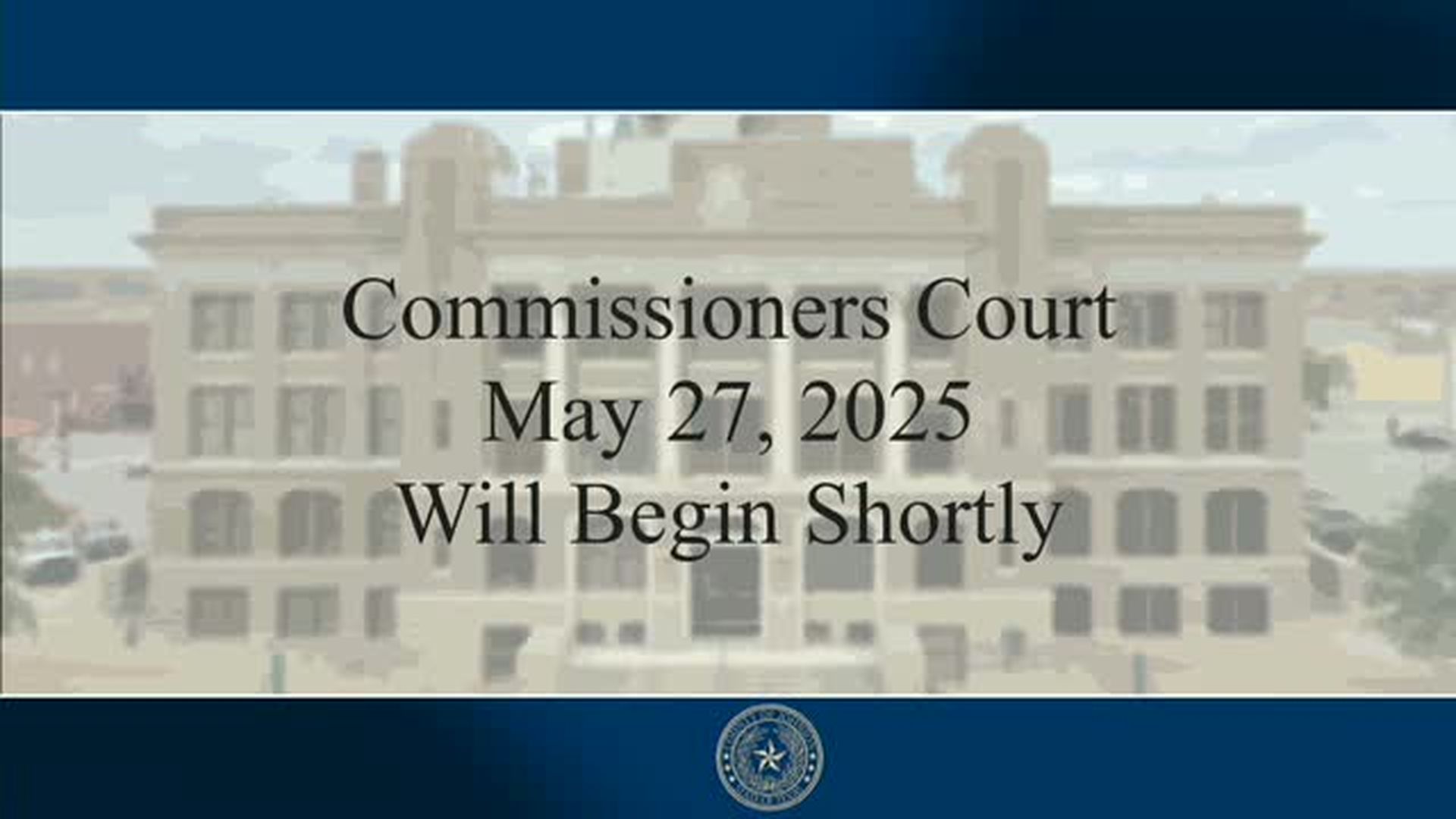Johnson County TX May 27, 2025 Commissioner's Court