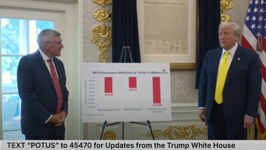TWH109-President Trump Makes an Economic Announcement regarding reporting errors by the Bureau of Labor statistics, Aug. 7, 2025