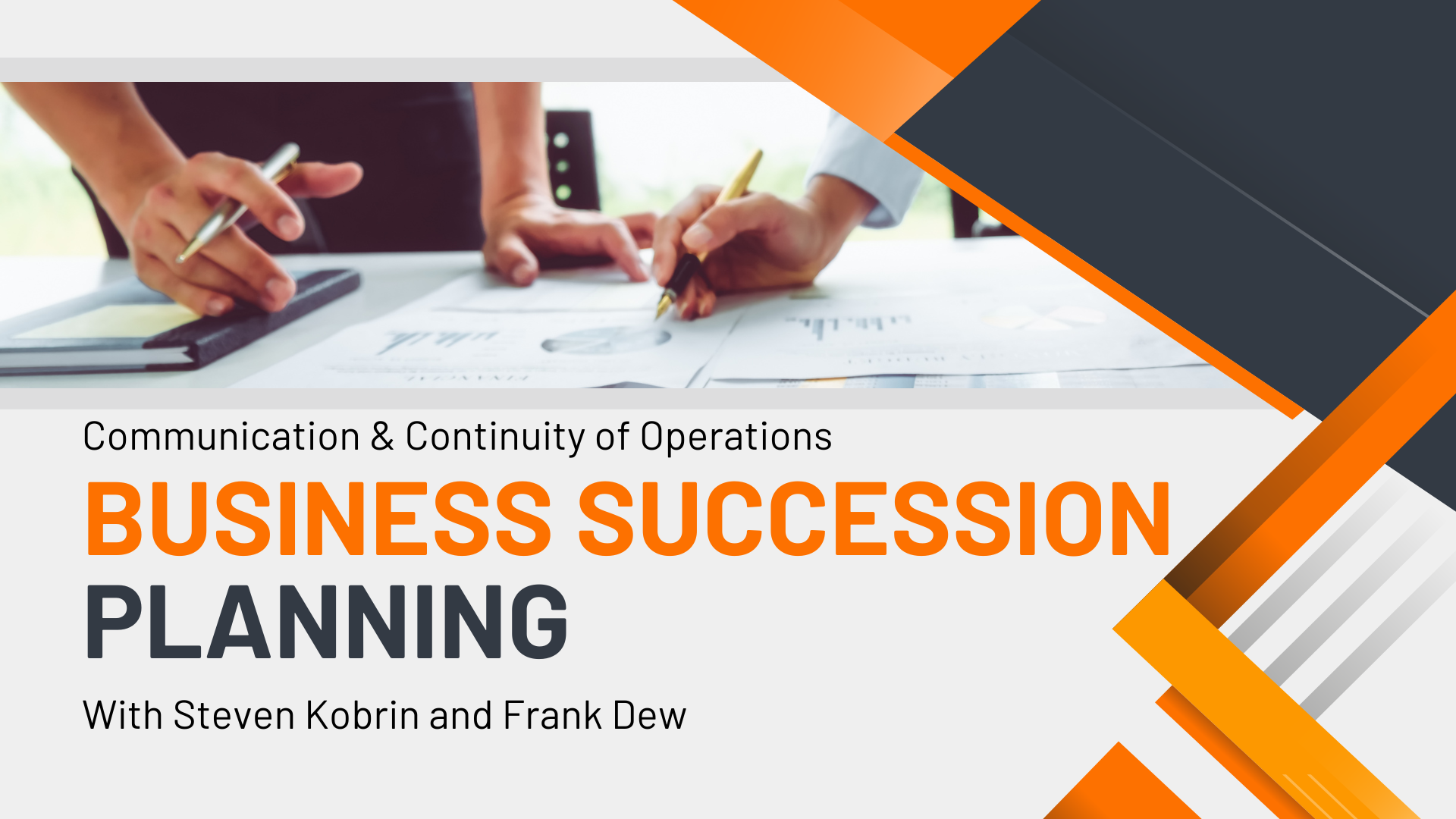 BSP03-Communication and Continuation of Operations - Business Succession Planning