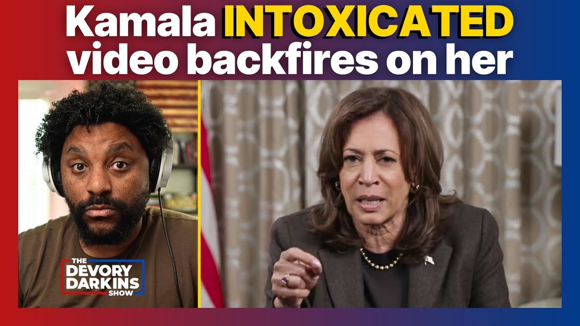 DDS041-Kamala Intoxicated Video Message to Staff Shocks Internet - The DeVory Darkins Show