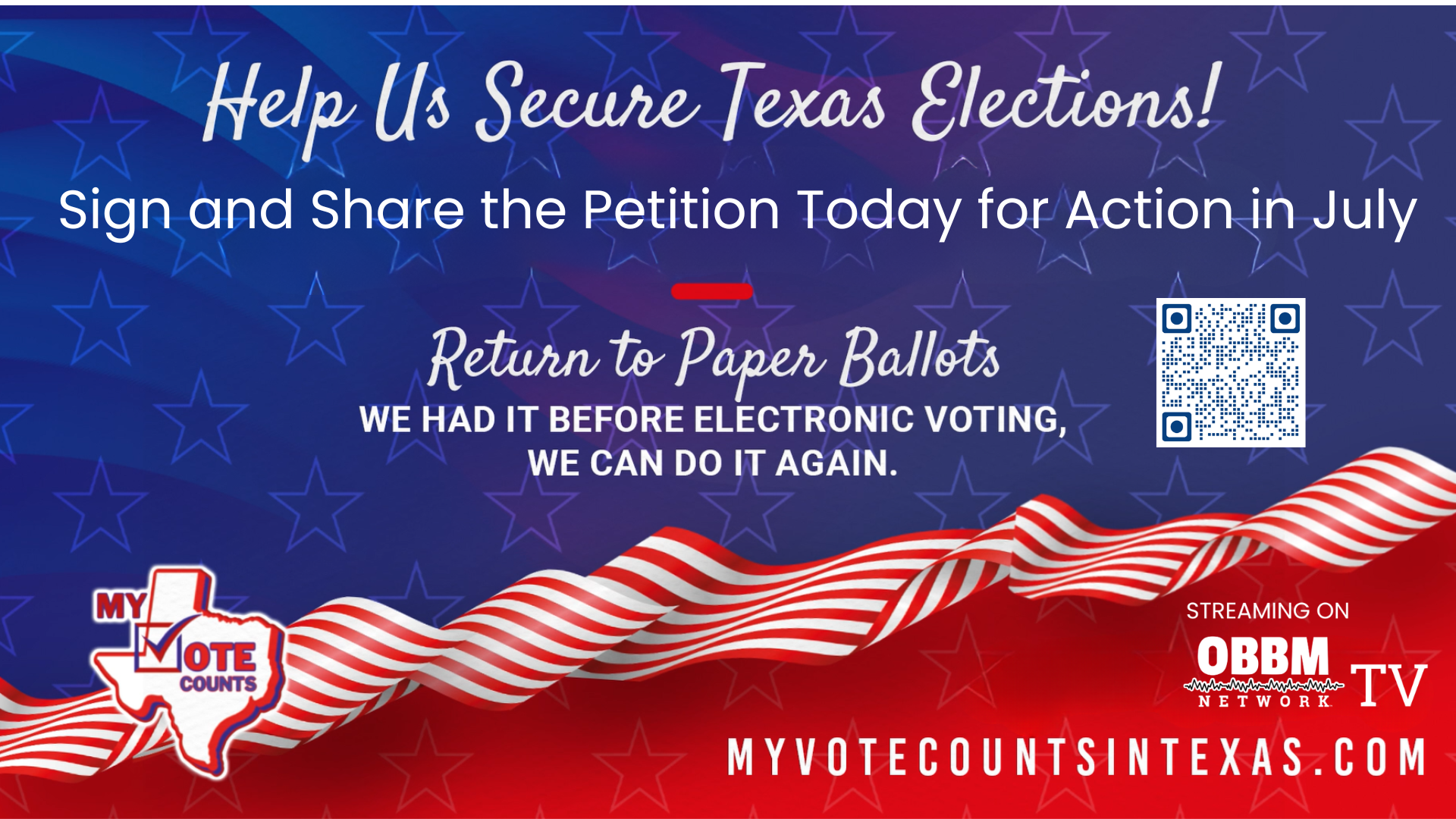 My Vote Counts Action Plan with Shannon Barnett - Secure Texas Elections Petition For Action