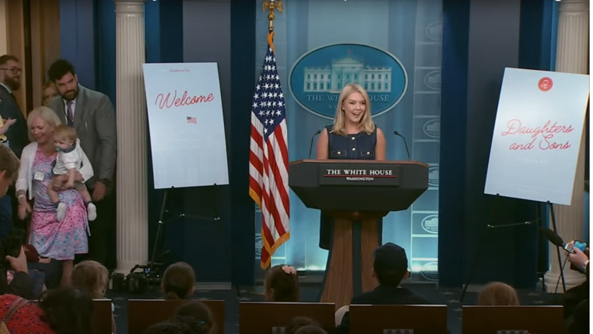 E31-Press Secretary Karoline Leavitt Holds a Press Briefing for Take Our Sons and Daughters to Work Day