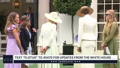 TWH208-First Lady Melania Trump Queen Camilla Join Students in Exploring US-UK History Through Innovation - The White House