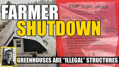 AMT401- FARMER SHUTDOWN! Green Houses Are Illegal UNSAFE Structures | As a Man Thinketh
