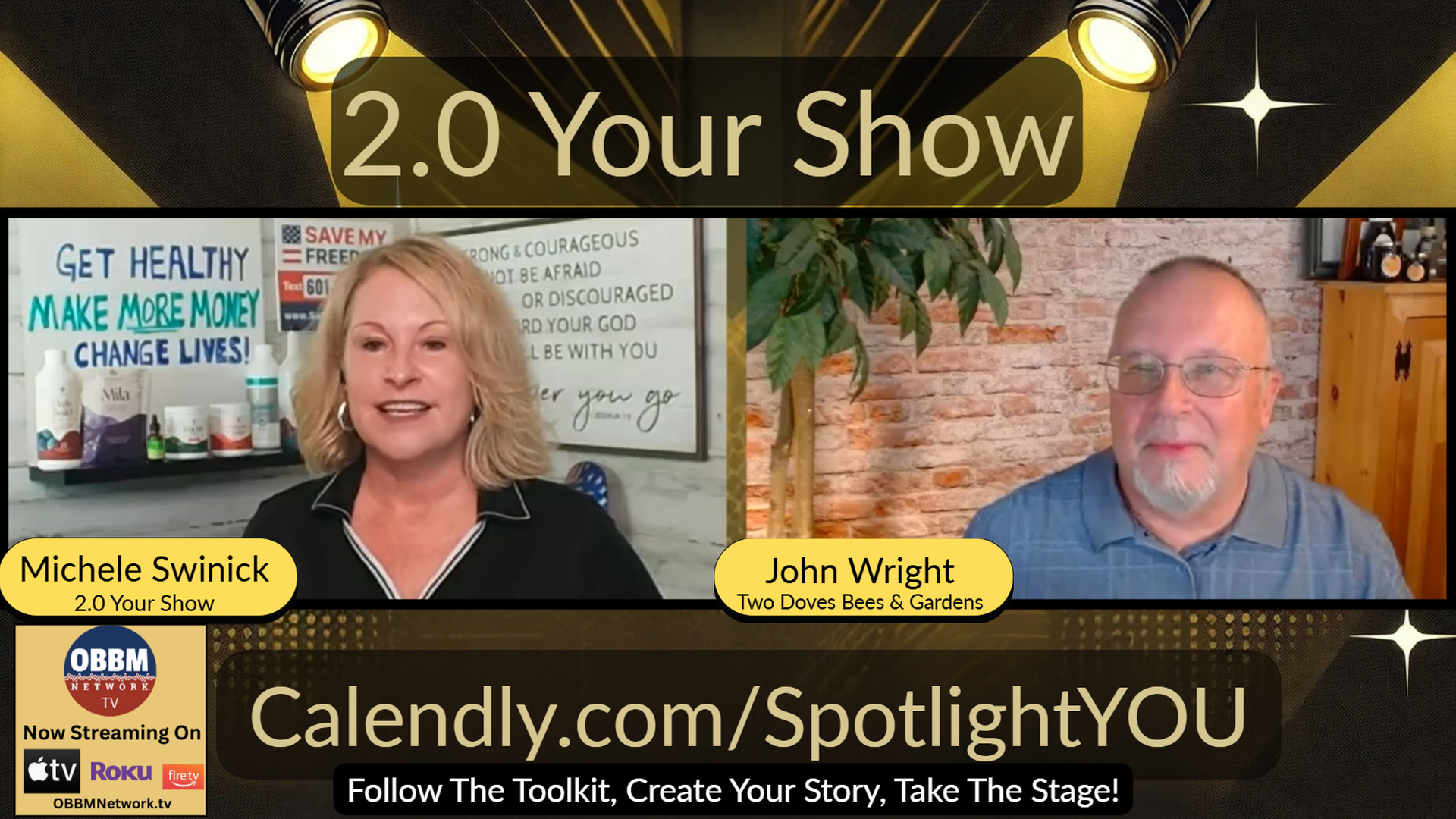 MS3 - Meet John Wright With Two Doves Bees & Gardens! 2.0 Your Show