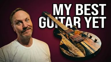 SG10-I Tore Down My Shed to Build My Best Guitar Ever DIY Reclaimed Wood + Epoxy Les Paul Tele Hybrid - Skinner Guitars