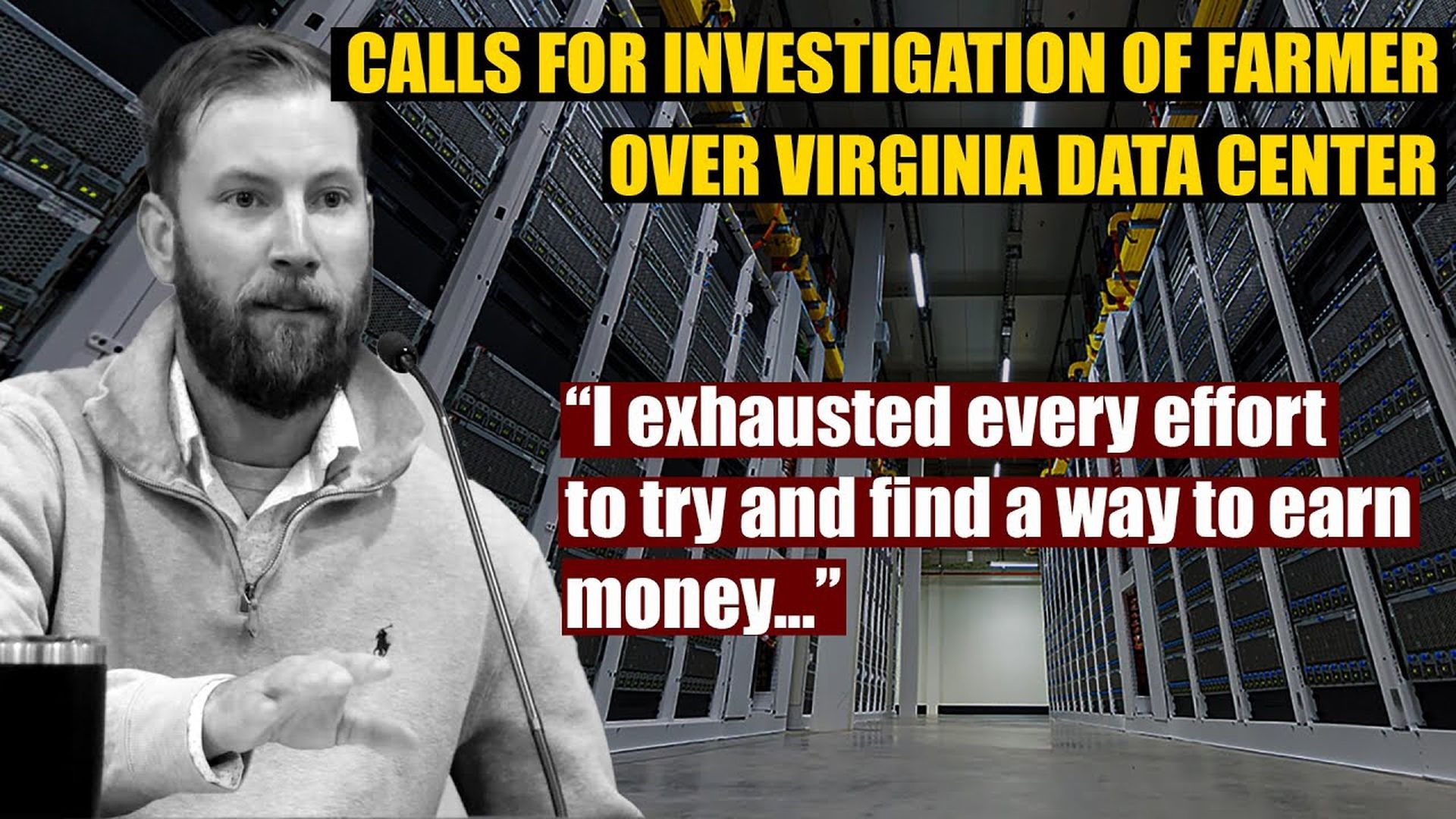 AMT386- CALLS FOR INVESTIGATION into Virginia Farmer over Data Center- As A Man Thinketh