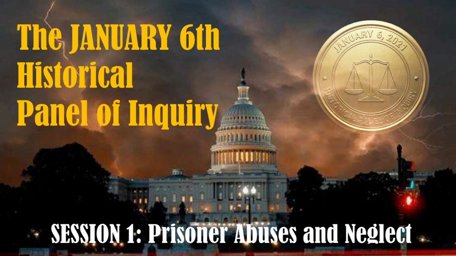 J6HPOI S1P2 - Session 1 Part 2 - January 6th Historical Panel of Inquiry
