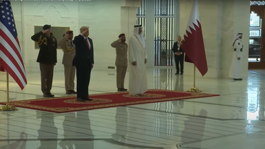 President Trump Arrives Amiri Diwan, May 14, 2025