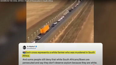 E33-SHOWN IN THE OVAL OFFICE: Proof of Persecution in South Africa