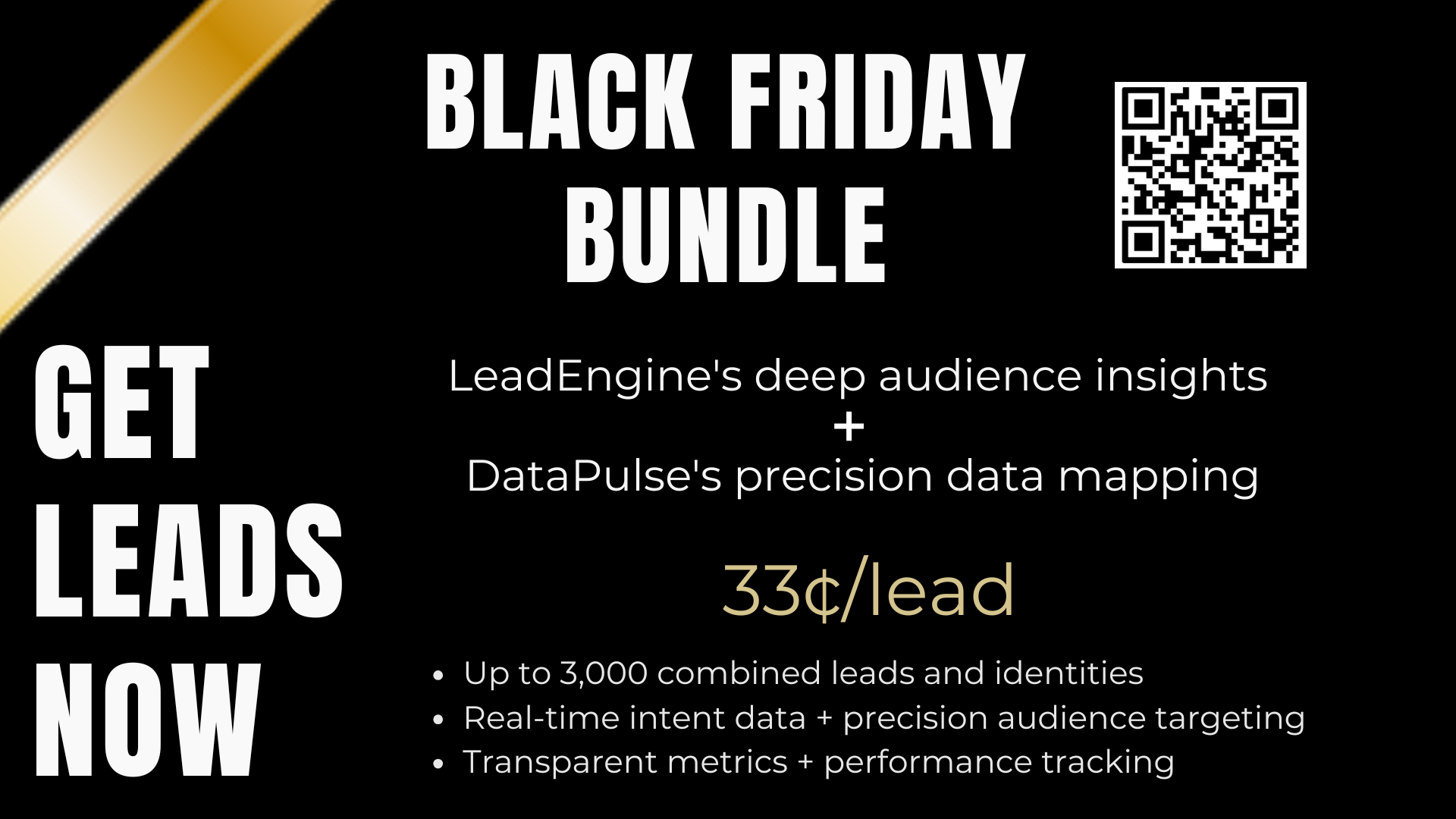 Black Friday Special - Qualified Leads at Unheard of Value! 