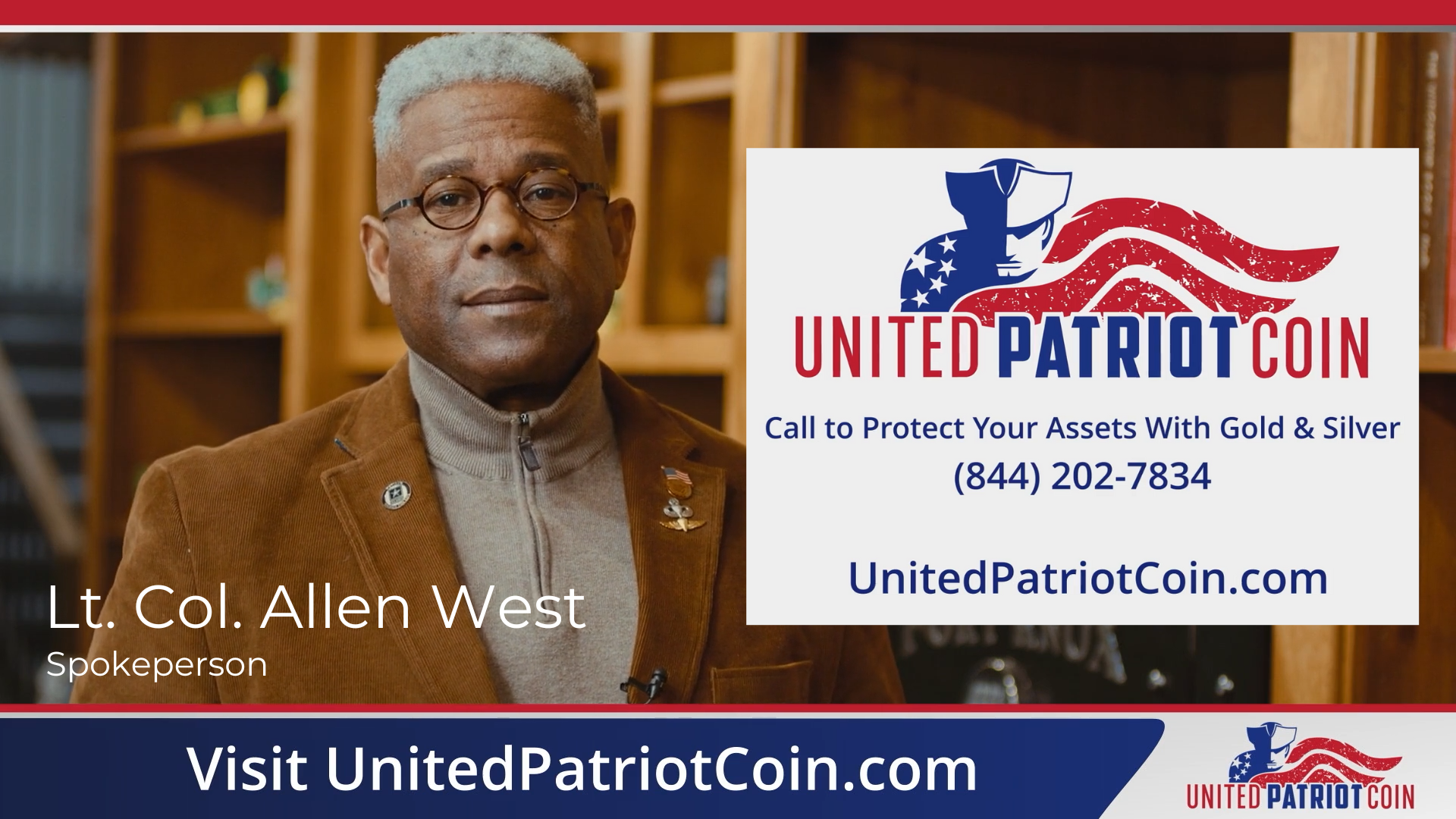 Ad-United Patriot Coin - Allen West spokesperson