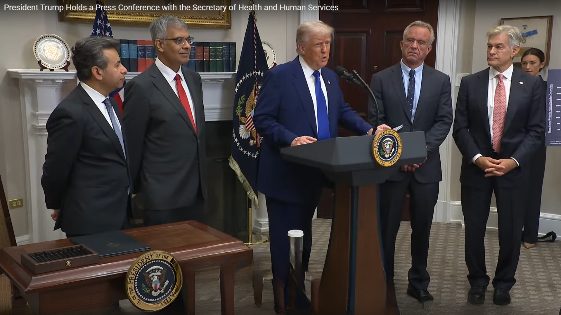 President Trump Holds a Press Conference with the Secretary of Health and Human Services