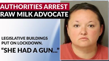 AMT371- AUTHORITIES ARREST RAW MILK ADVOCATE | "She had a gun"- As A Man Thinketh