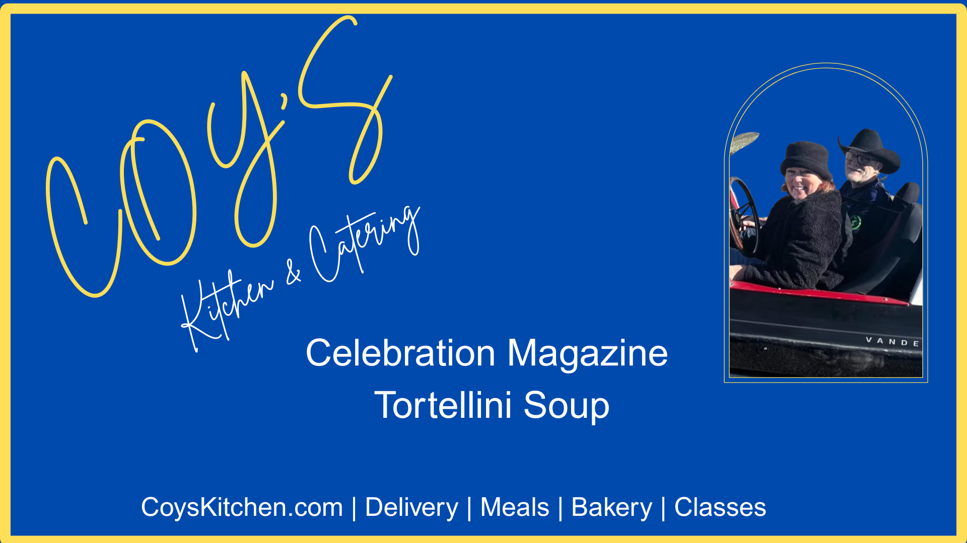 CK2- Tortellini Soup With Coy's Kitchen and Celebration Magazine